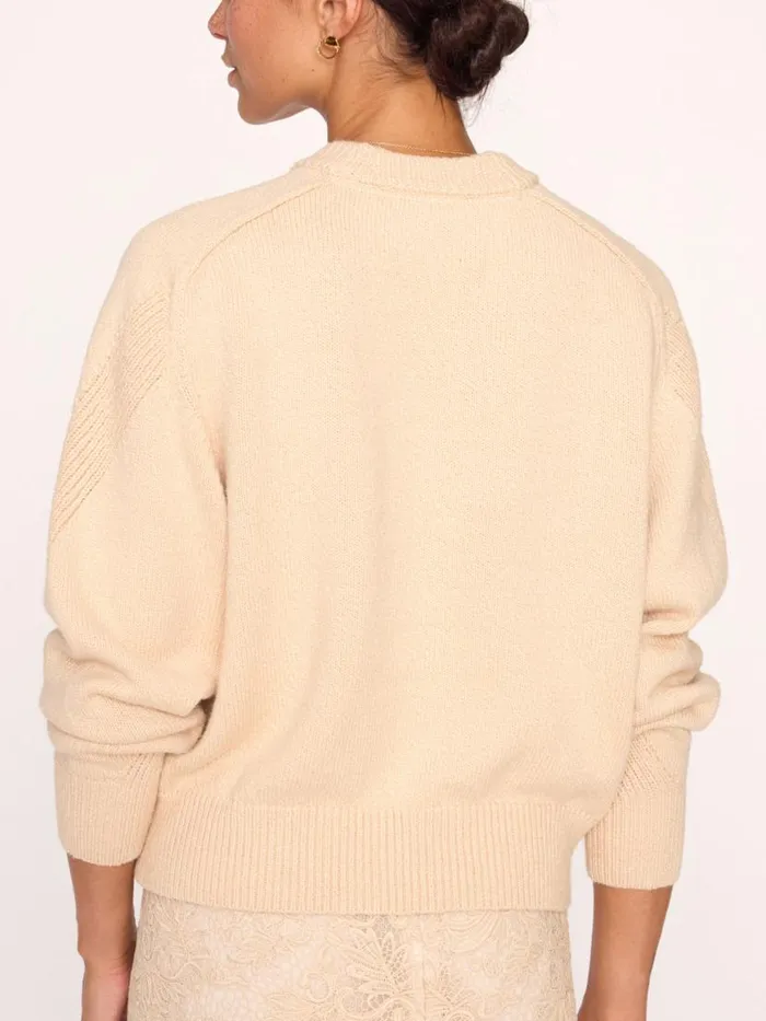 Shop Brochu Walker Sweaters The Pele Knit Sweatshirt Buff