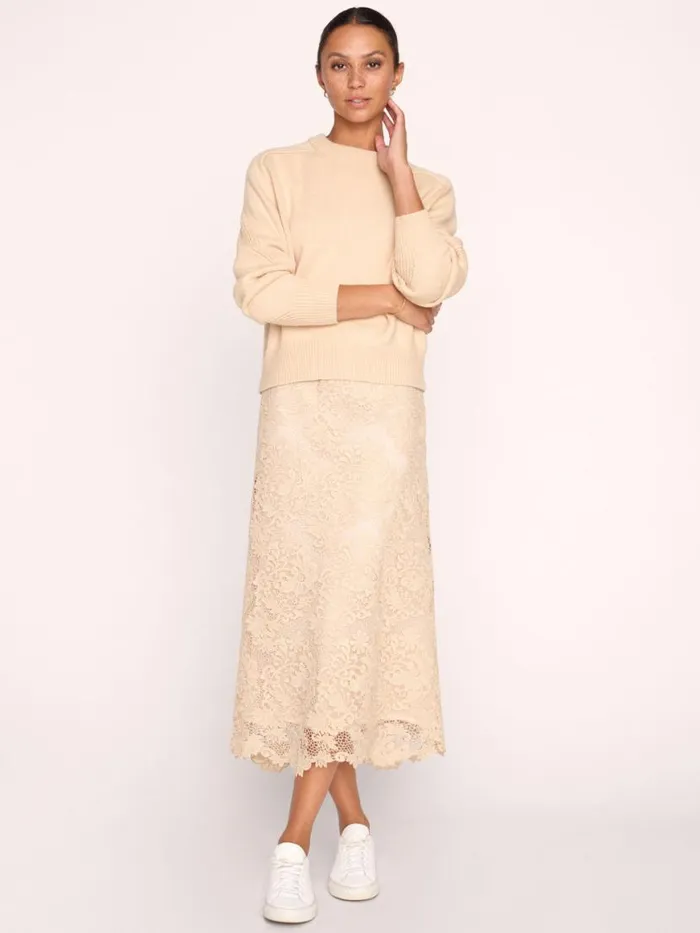 Shop Brochu Walker Sweaters The Pele Knit Sweatshirt Buff