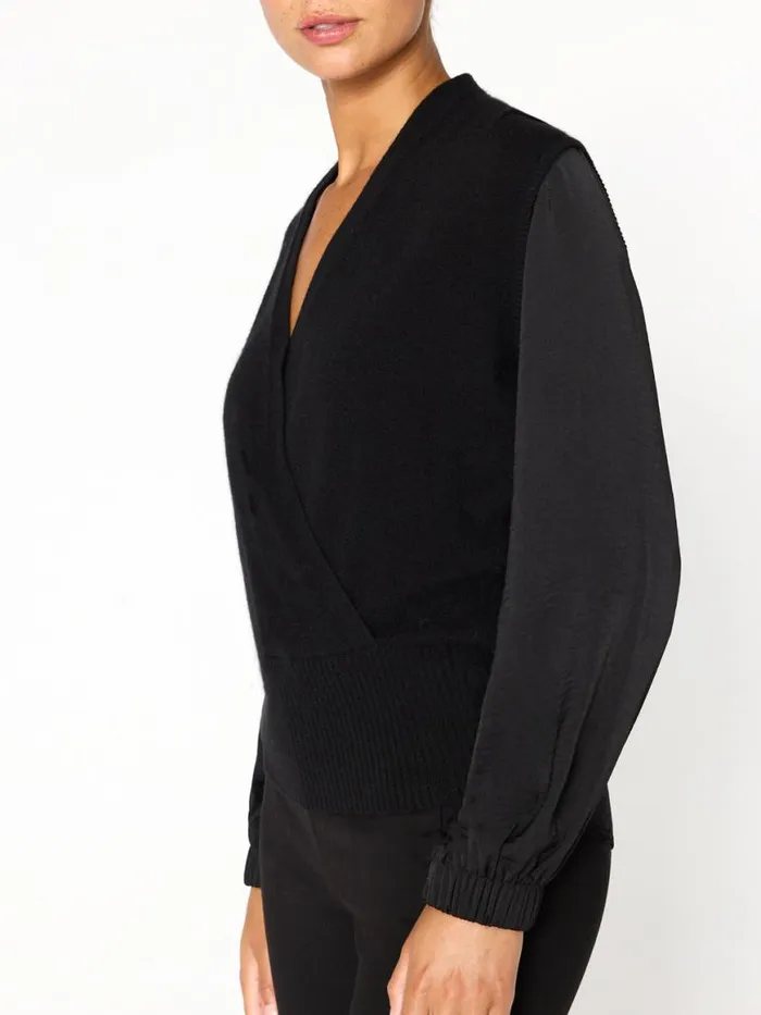 Shop Brochu Walker Sweaters The Phinneas Layered Looker Black Onyx