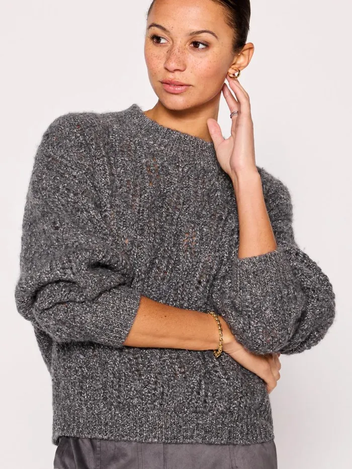 Shop Brochu Walker Sweaters The Restoin Pullover Sweater Pewter