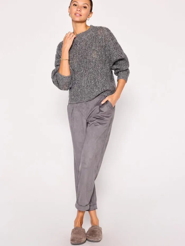 Shop Brochu Walker Sweaters The Restoin Pullover Sweater Pewter