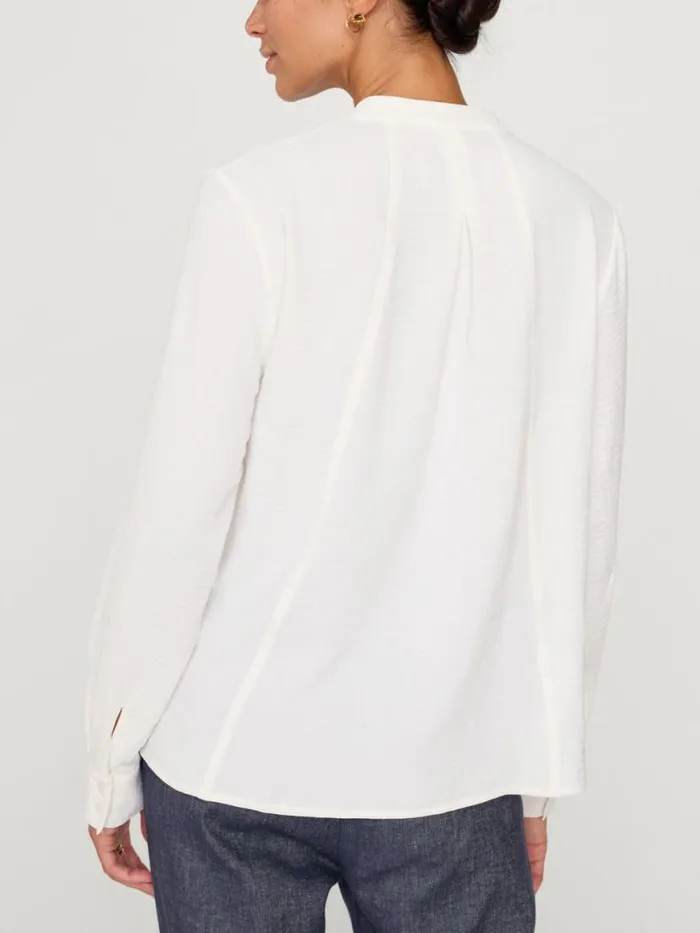 Shop Brochu Walker Tops The Galey Blouse Salt White