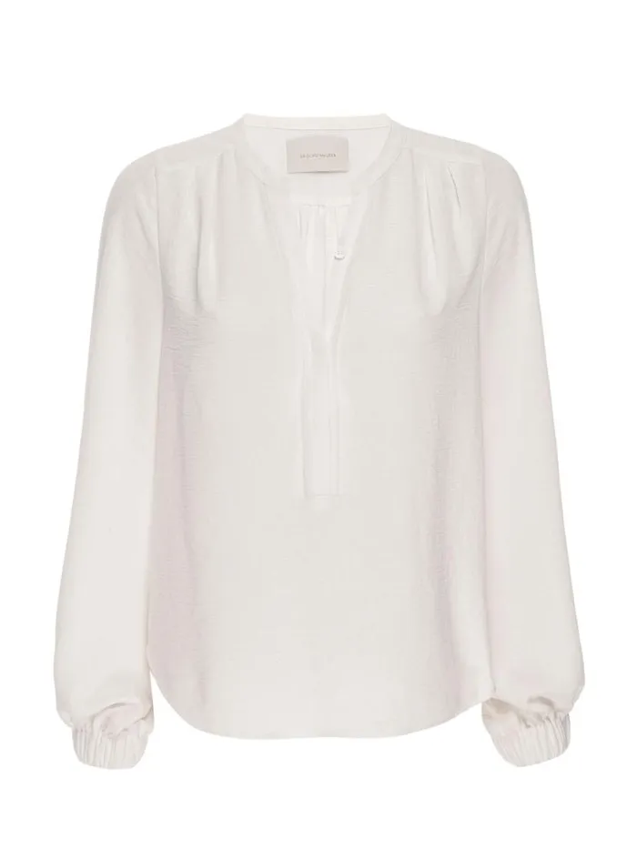 Shop Brochu Walker Tops The Phoebe Blouse Salt White