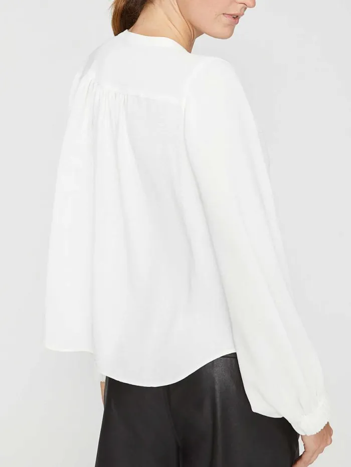 Shop Brochu Walker Tops The Phoebe Blouse Salt White