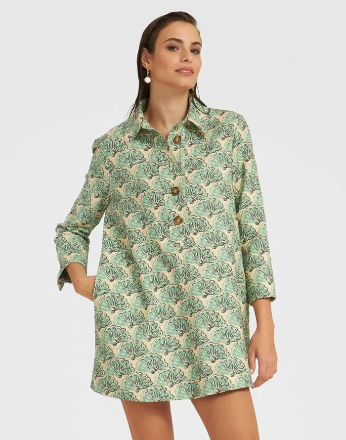 Short Artemis Dress Fans Mint Women La Double J Dresses Short Artemis Dress Fans Mint Women La Double J Dresses