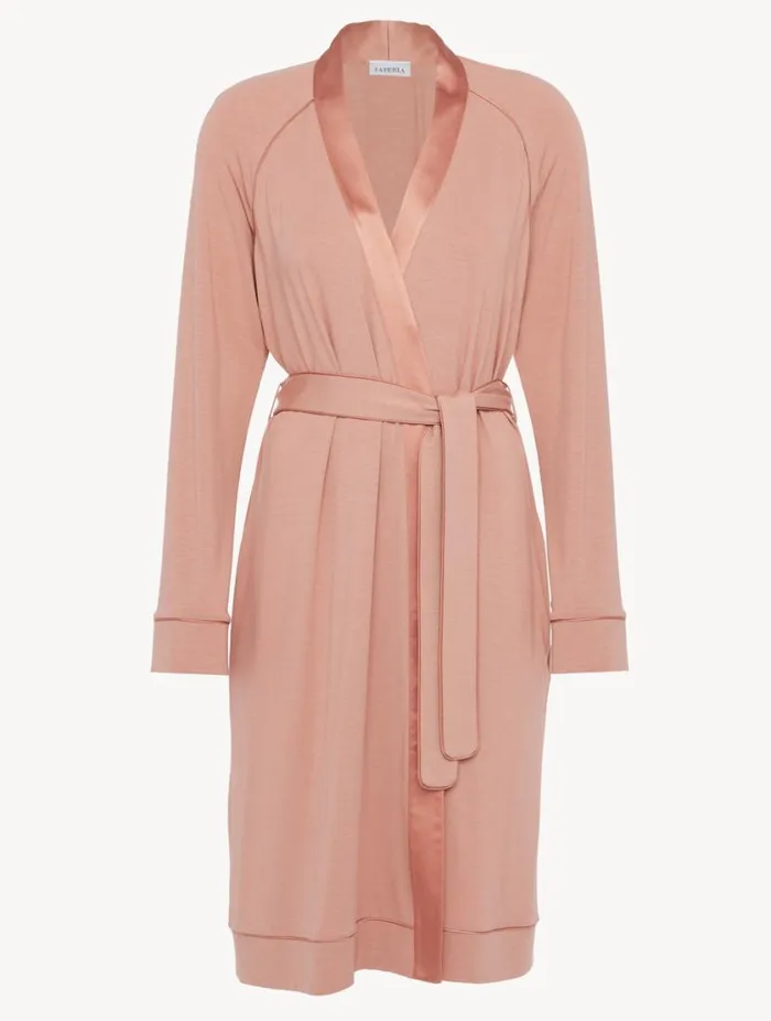 Short Robe In Blush Clay Sleepwear La Perla Robes