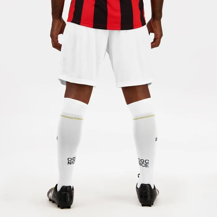 Shorts MenWomen Le Coq Sportif OGC Nice 8211 Match Outfit Shorts New Optical White