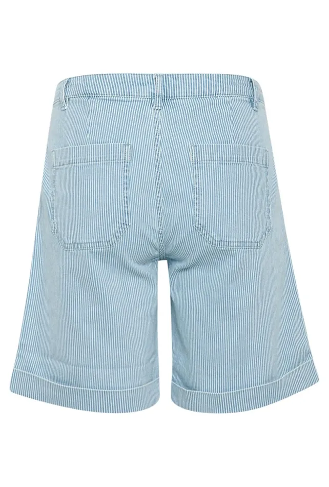 Shorts Women CULTURE CUmilky Shorts Bluewhite Stripe