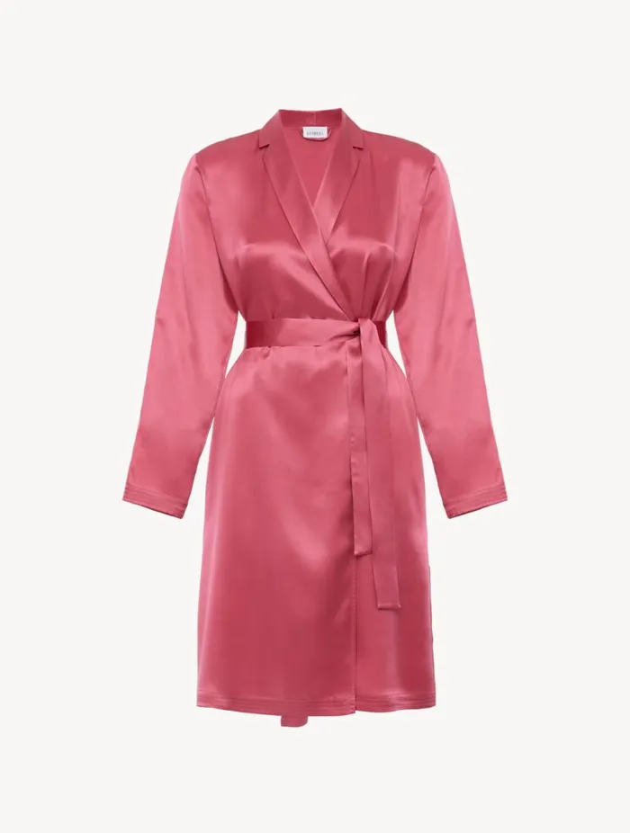Silk Short Robe In Wild Orchid Sleepwear La Perla Robes