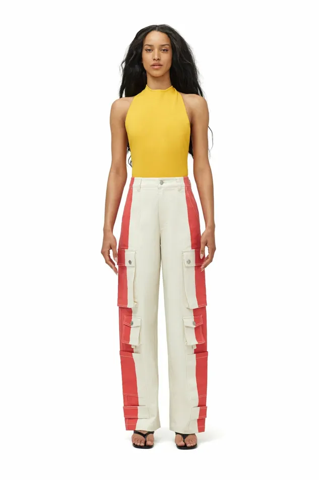 Simon Miller Bottoms Women Campo Cargo Pant Cherry Simon Miller Bottoms Women Campo Cargo Pant Cherry