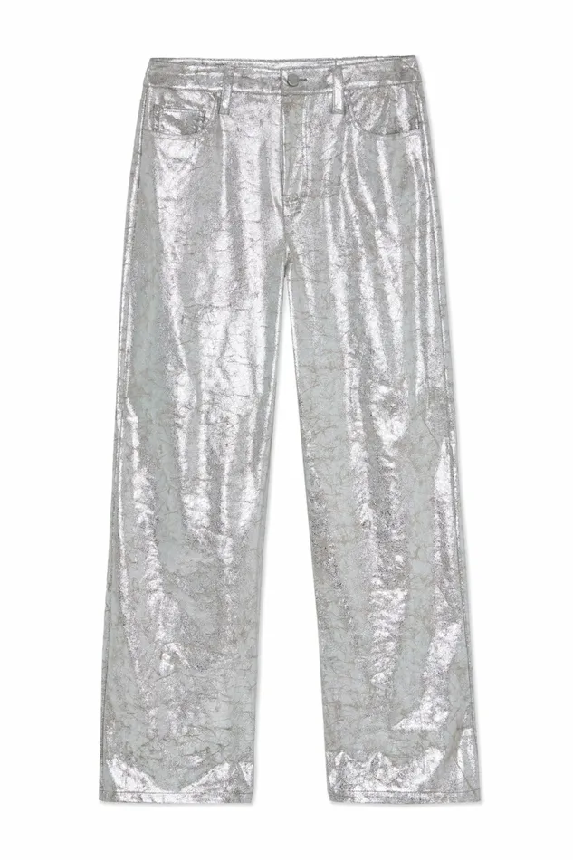 Simon Miller Bottoms Women Fizzy Pant Silver Foil Simon Miller Bottoms Women Fizzy Pant Silver Foil
