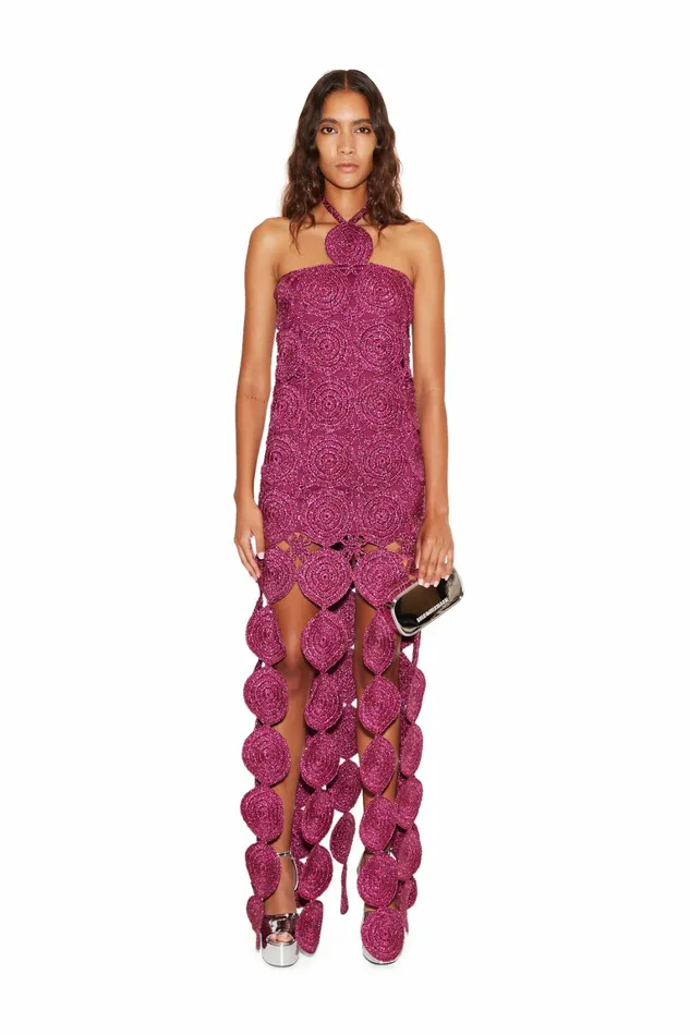 Simon Miller Dresses Women Beep Beep Dress Fuchsia