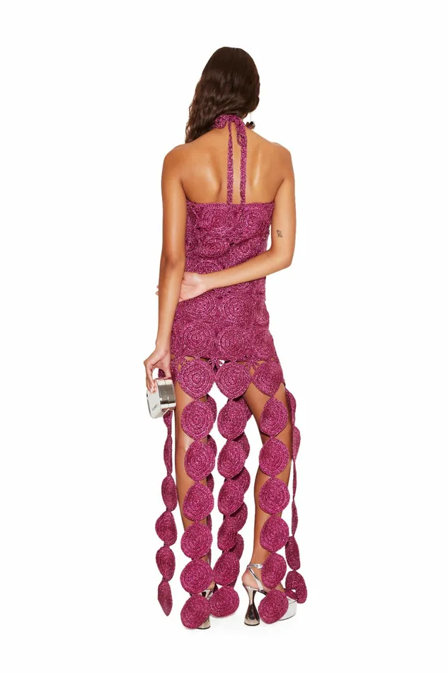 Simon Miller Dresses Women Beep Beep Dress Fuchsia Simon Miller Dresses Women Beep Beep Dress Fuchsia