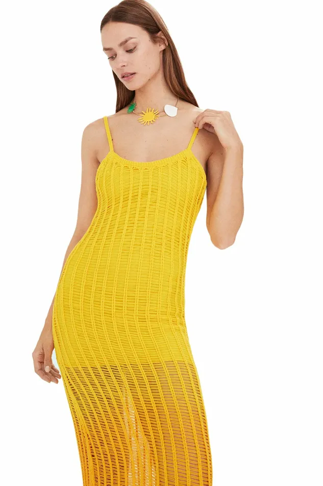 Simon Miller Dresses Women Sm X Mango Garfun Dress Sponge Yellow Simon Miller Dresses Women Sm X Mango Garfun Dress Sponge Yellow