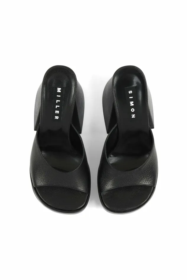 Simon Miller Sandals Women Slice Heel Black Simon Miller Sandals Women Slice Heel Black