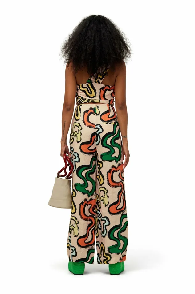 Simon Miller Tops Women Linen Lala Top Island Print Simon Miller Tops Women Linen Lala Top Island Print