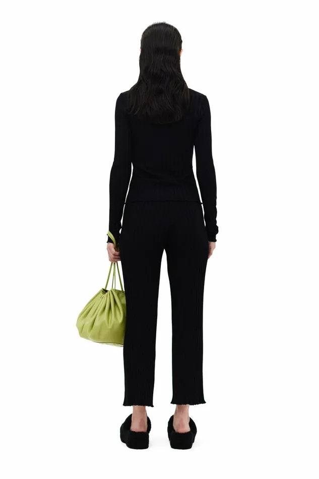 Simon Miller Tops Women Rib Devola Top Black Simon Miller Tops Women Rib Devola Top Black