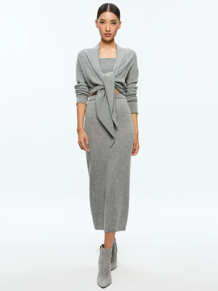 Skirts Women Alice Olivia ADRINA SKIRT Medium Heather Grey