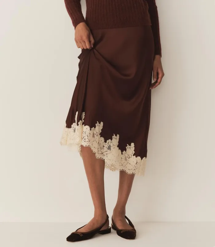 Skirts Women DEN Elowen Skirt Cafe Skirts Women DEN Elowen Skirt Cafe