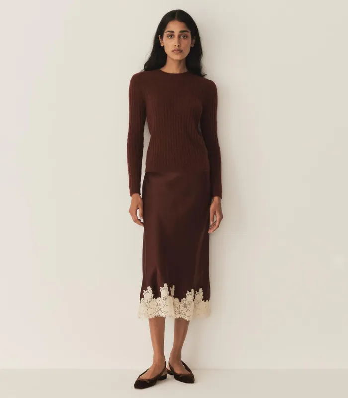 Skirts Women DEN Elowen Skirt Cafe Skirts Women DEN Elowen Skirt Cafe