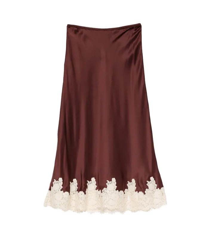 Skirts Women DEN Elowen Skirt Cafe Skirts Women DEN Elowen Skirt Cafe