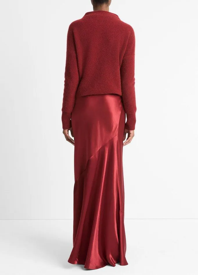 Skirts Women Vince Satin Maxi Skirt Ruby Ink Skirts Women Vince Satin Maxi Skirt Ruby Ink