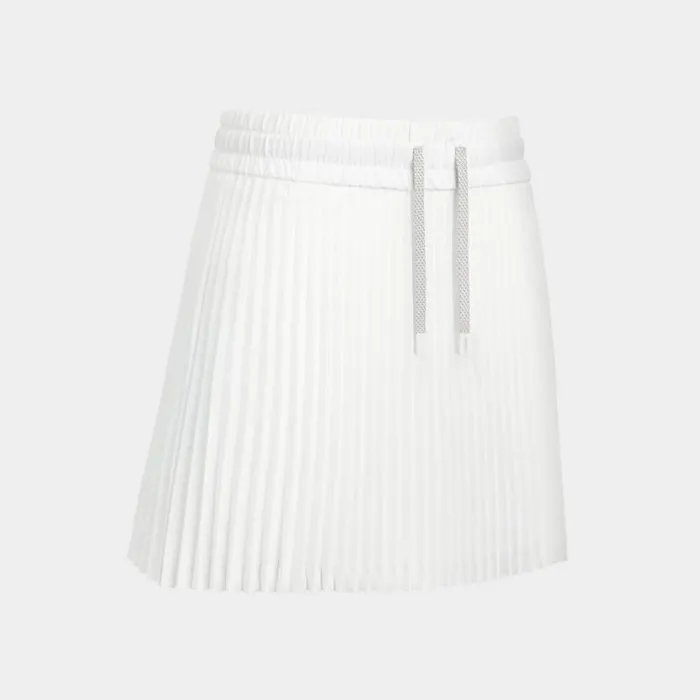Skorts and Dresses Women GFORE MICROPLEAT OPS HIGH WAISTED SKORT Snow