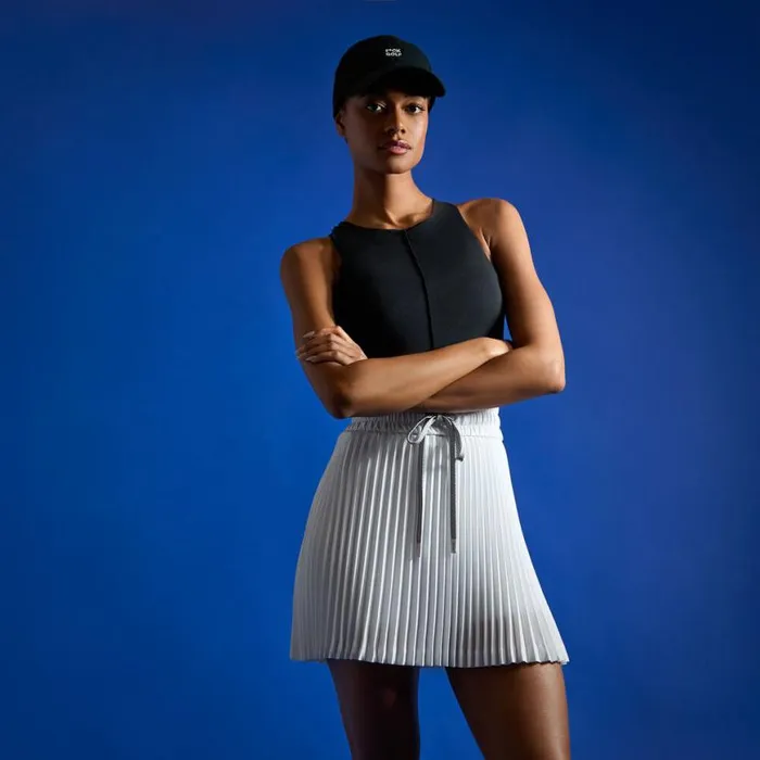 Skorts and Dresses Women GFORE MICROPLEAT OPS HIGH WAISTED SKORT Snow Skorts and Dresses Women GFORE MICROPLEAT OPS HIGH WAISTED SKORT Snow