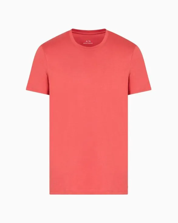 Slim Fit Pima Cotton Tshirt Red Men Armani Pima TShirts