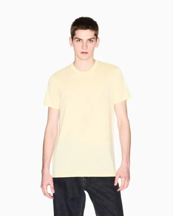 Slim Fit Pima Cotton Tshirt Yellow Men Armani TShirts Slim Fit Pima Cotton Tshirt Yellow Men Armani TShirts