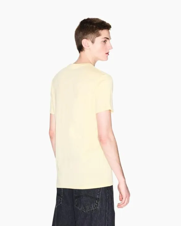 Slim Fit Tshirt In Pima Cotton Jersey Yellow Men Armani Pima TShirts Slim Fit Tshirt In Pima Cotton Jersey Yellow Men Armani Pima TShirts