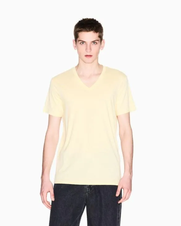Slim Fit Tshirt In Pima Cotton Jersey Yellow Men Armani Pima TShirts Slim Fit Tshirt In Pima Cotton Jersey Yellow Men Armani Pima TShirts