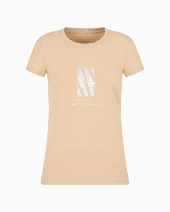 Slim Fit TShirts Camel Women Armani TShirts