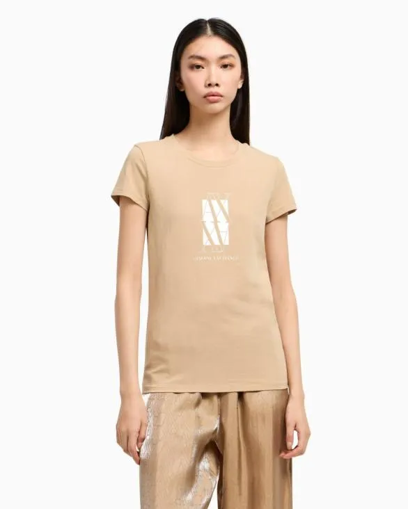 Slim Fit TShirts Camel Women Armani TShirts Slim Fit TShirts Camel Women Armani TShirts