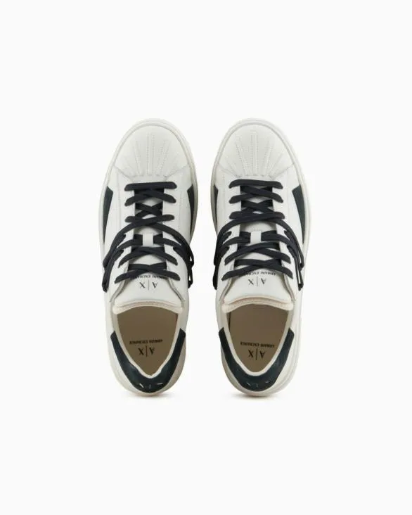 Sneakers In Ecoleather With Contrasting Laces Green Men Armani Sneakers Sneakers In Ecoleather With Contrasting Laces Green Men Armani Sneakers