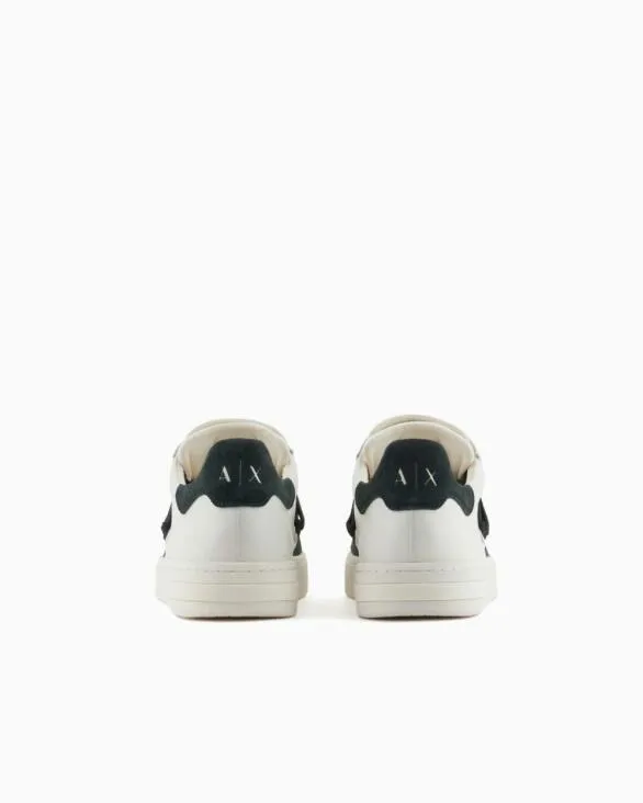 Sneakers In Ecoleather With Contrasting Laces Green Men Armani Sneakers Sneakers In Ecoleather With Contrasting Laces Green Men Armani Sneakers