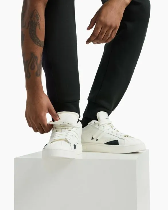 Sneakers In Ecoleather With Contrasting Laces Green Men Armani Sneakers Sneakers In Ecoleather With Contrasting Laces Green Men Armani Sneakers