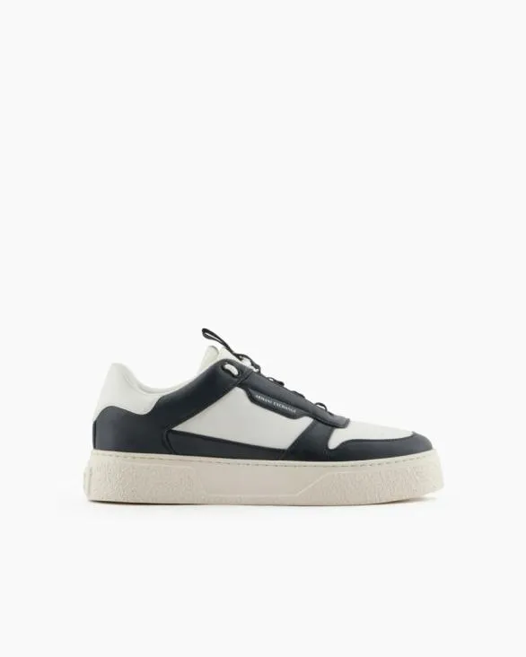 Sneakers In Ecoleather With Elastic Laces Green Men Armani Sneakers