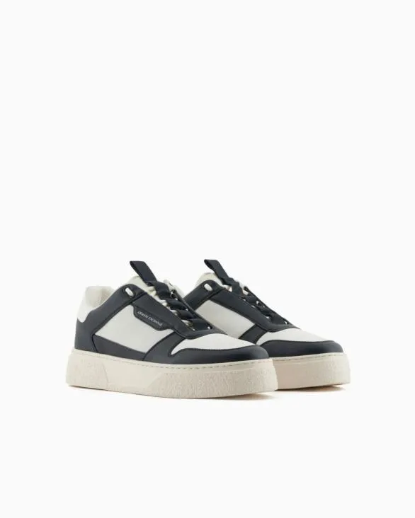 Sneakers In Ecoleather With Elastic Laces Green Men Armani Sneakers Sneakers In Ecoleather With Elastic Laces Green Men Armani Sneakers