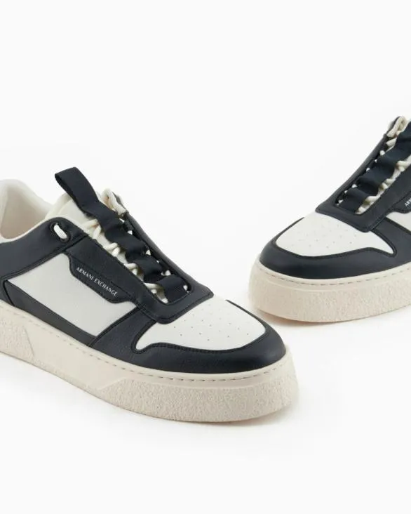 Sneakers In Ecoleather With Elastic Laces Green Men Armani Sneakers Sneakers In Ecoleather With Elastic Laces Green Men Armani Sneakers