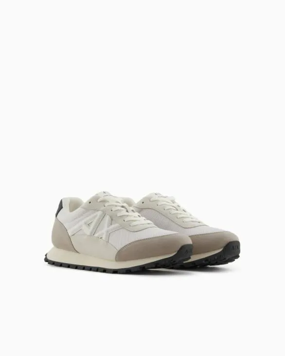 Sneakers In Ecosuede Mesh And Nylon Brown Men Armani Sneakers Sneakers In Ecosuede Mesh And Nylon Brown Men Armani Sneakers