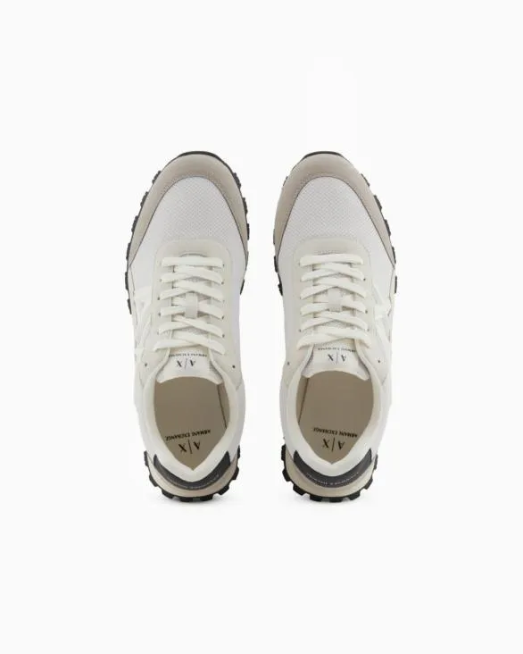 Sneakers In Ecosuede Mesh And Nylon Brown Men Armani Sneakers Sneakers In Ecosuede Mesh And Nylon Brown Men Armani Sneakers