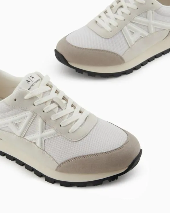 Sneakers In Ecosuede Mesh And Nylon Brown Men Armani Sneakers Sneakers In Ecosuede Mesh And Nylon Brown Men Armani Sneakers