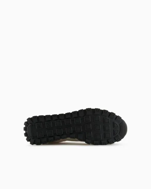 Sneakers In Ecosuede Mesh And Nylon Brown Men Armani Sneakers Sneakers In Ecosuede Mesh And Nylon Brown Men Armani Sneakers