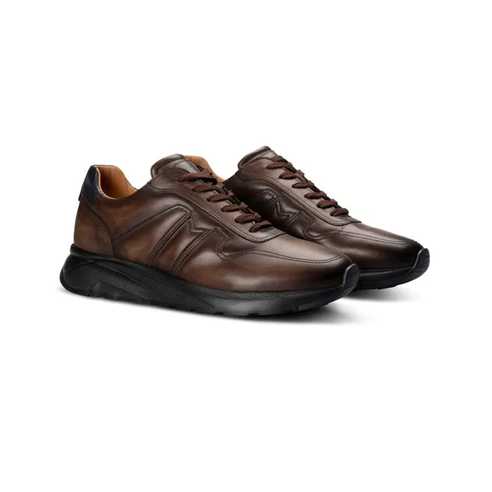 Sneakers Men Moreschi Brown Leather Sneaker