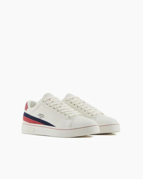 Sneakers With Contrasting Details On The Back Red Men Armani Sneakers Sneakers With Contrasting Details On The Back Red Men Armani Sneakers
