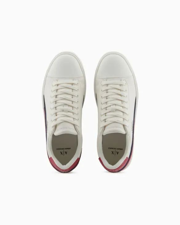 Sneakers With Contrasting Details On The Back Red Men Armani Sneakers Sneakers With Contrasting Details On The Back Red Men Armani Sneakers