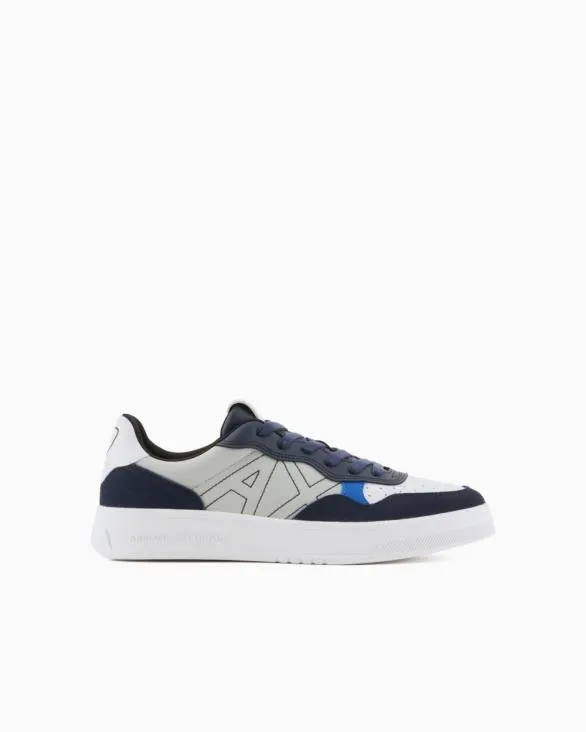 Sneakers With Logo Patterned Men Armani Sneakers