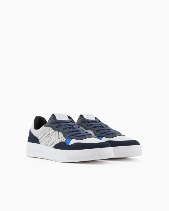 Sneakers With Logo Patterned Men Armani Sneakers