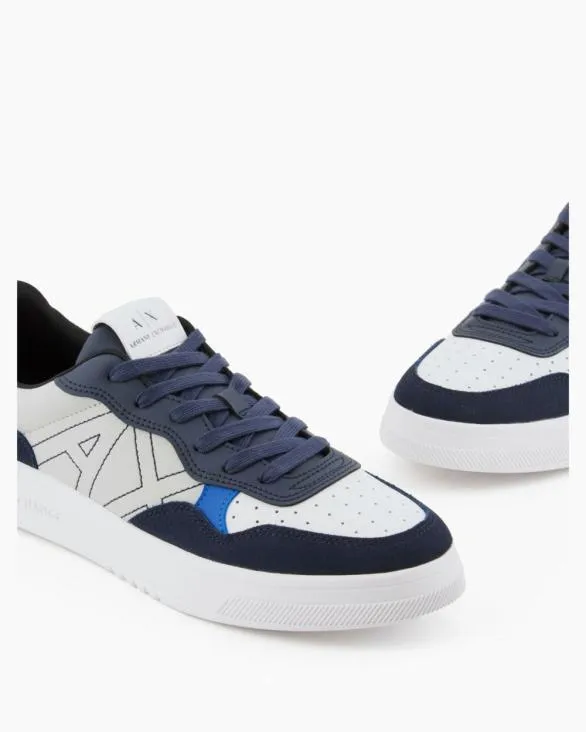 Sneakers With Logo Patterned Men Armani Sneakers